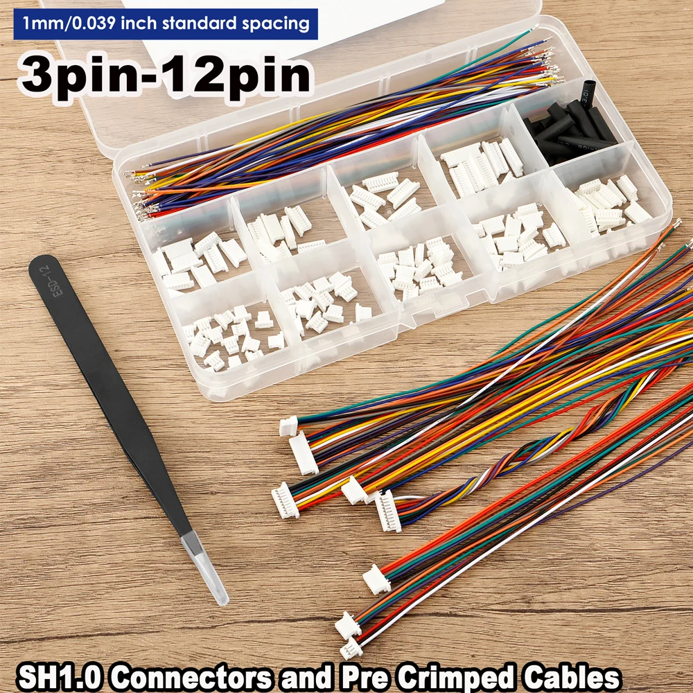 SH1.0mm Connector Kit with 150 - Drone Kit Plug And Play 评论和价格