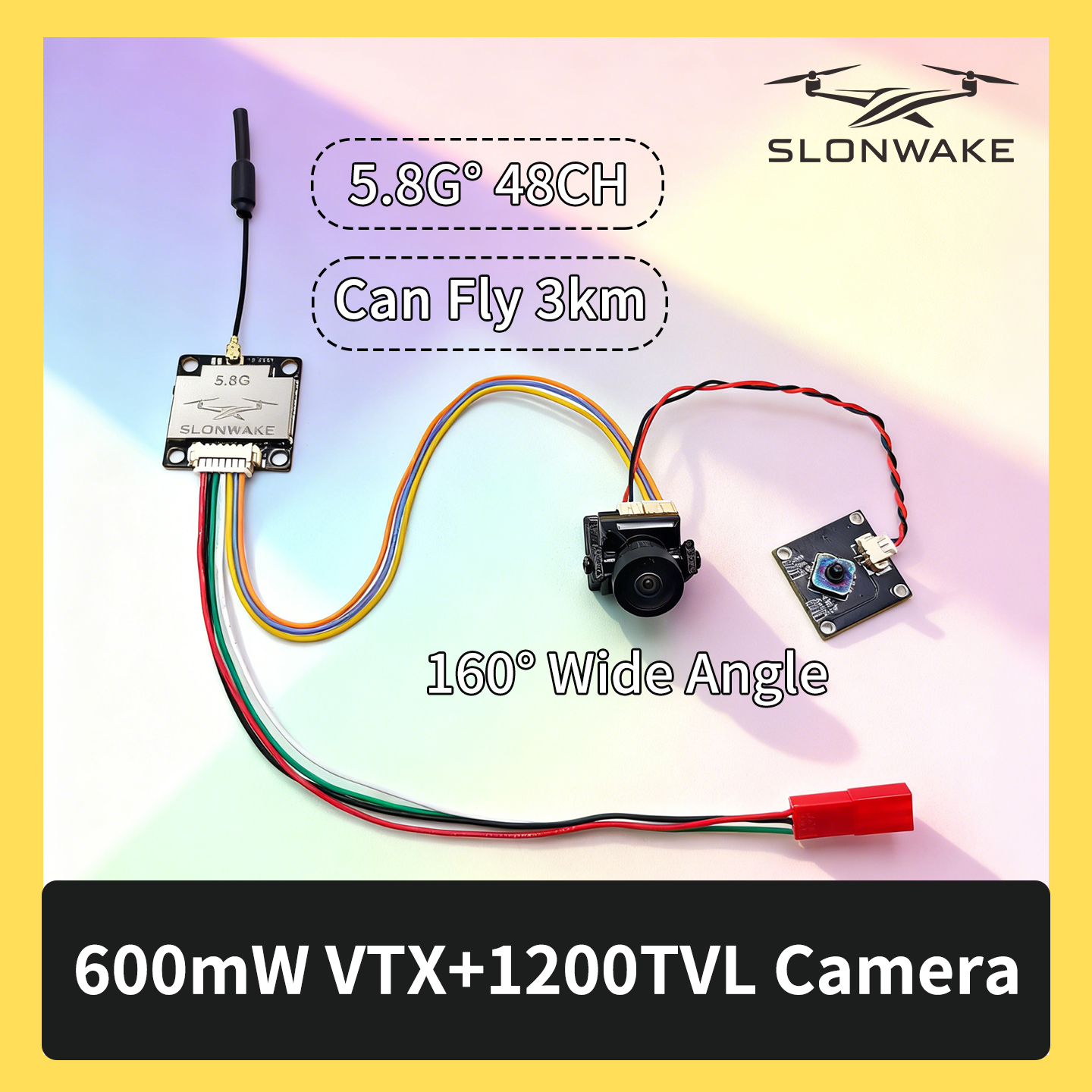 SLONWAKE 5.8G 600mW 7-24V FPV  - Drone Kit With Camera 评论和价格