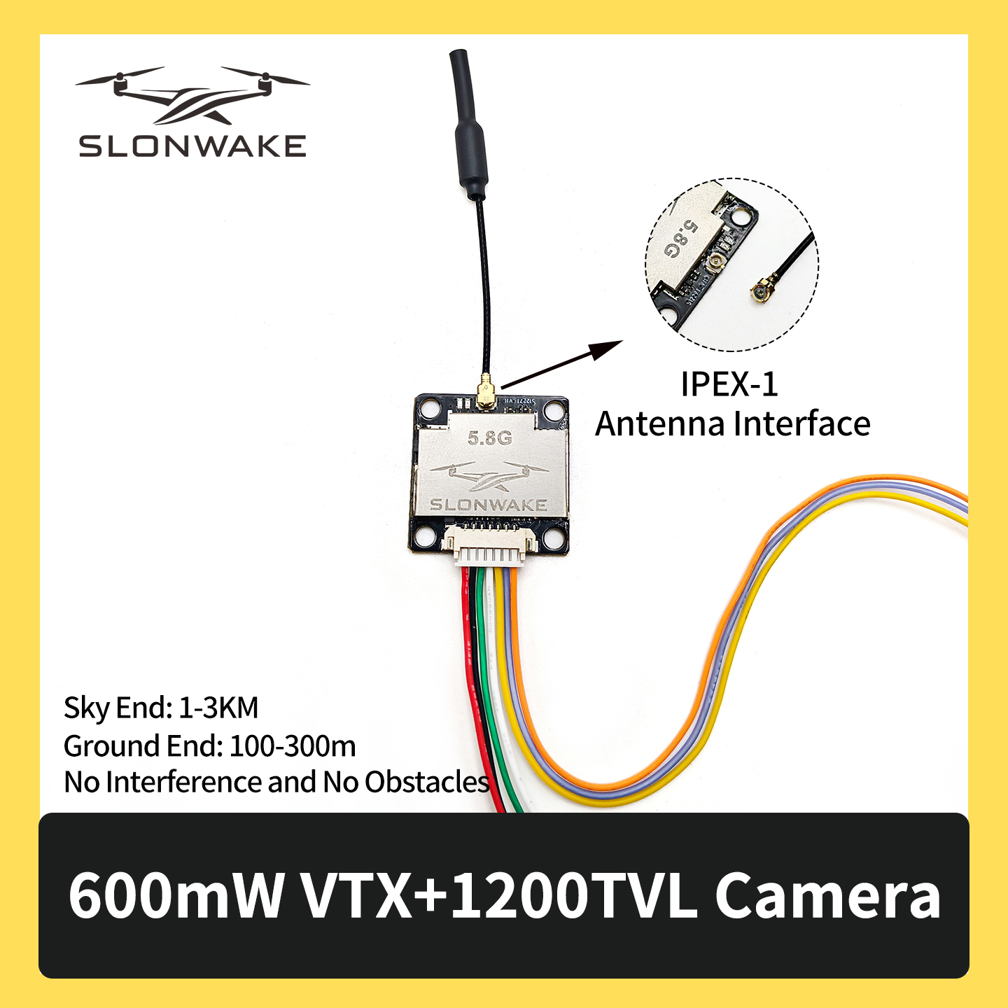 SLONWAKE 5.8G 600mW 7-24V FPV  - Drone Kit With Camera 评论和价格