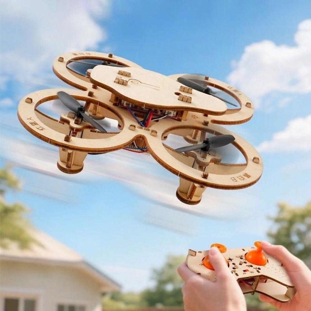 Rc Drone Toy Wooden Drone Puzz - Drone Kit Octocopter 评论和价格