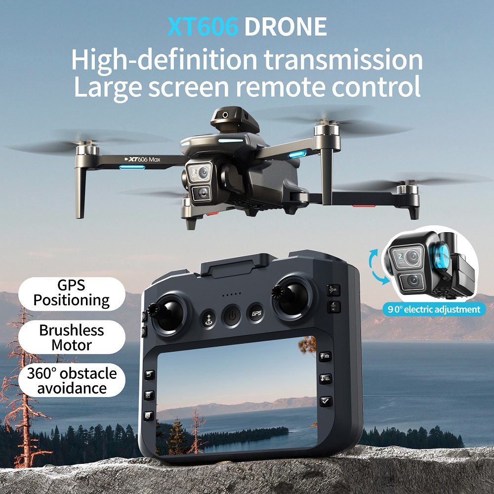 XT606 MAX 3 battery Drone 4k 8 - Drone Kit Long Range 评论和价格