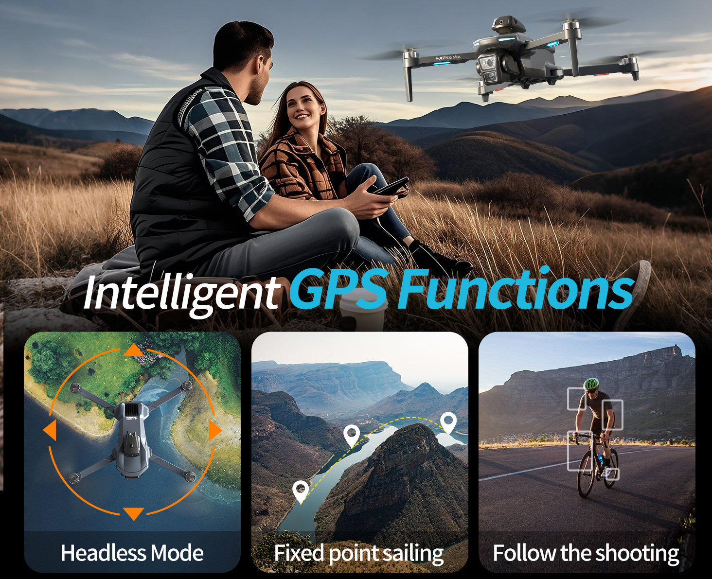 XT606 MAX 3 battery Drone 4k 8 - Drone Kit Long Range 评论和价格