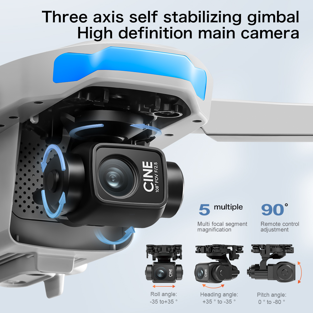 S-X1 MAX GPS Drone with 3-Axis - Drone Kit Professional 评论和价格