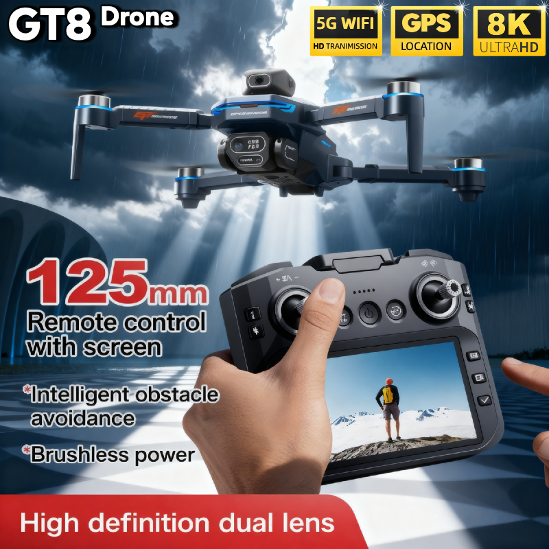 For Genuine GT8 Drone 4K Profe - Drone Kit Long Range 评论和价格
