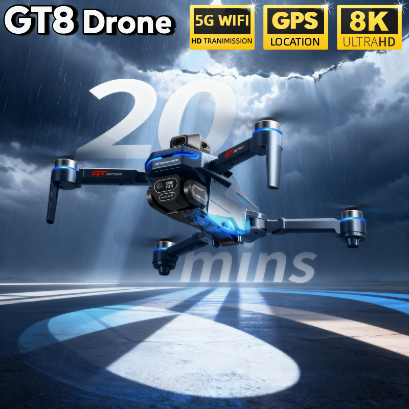 For Genuine GT8 Drone 4K Profe - Drone Kit Long Range 评论和价格
