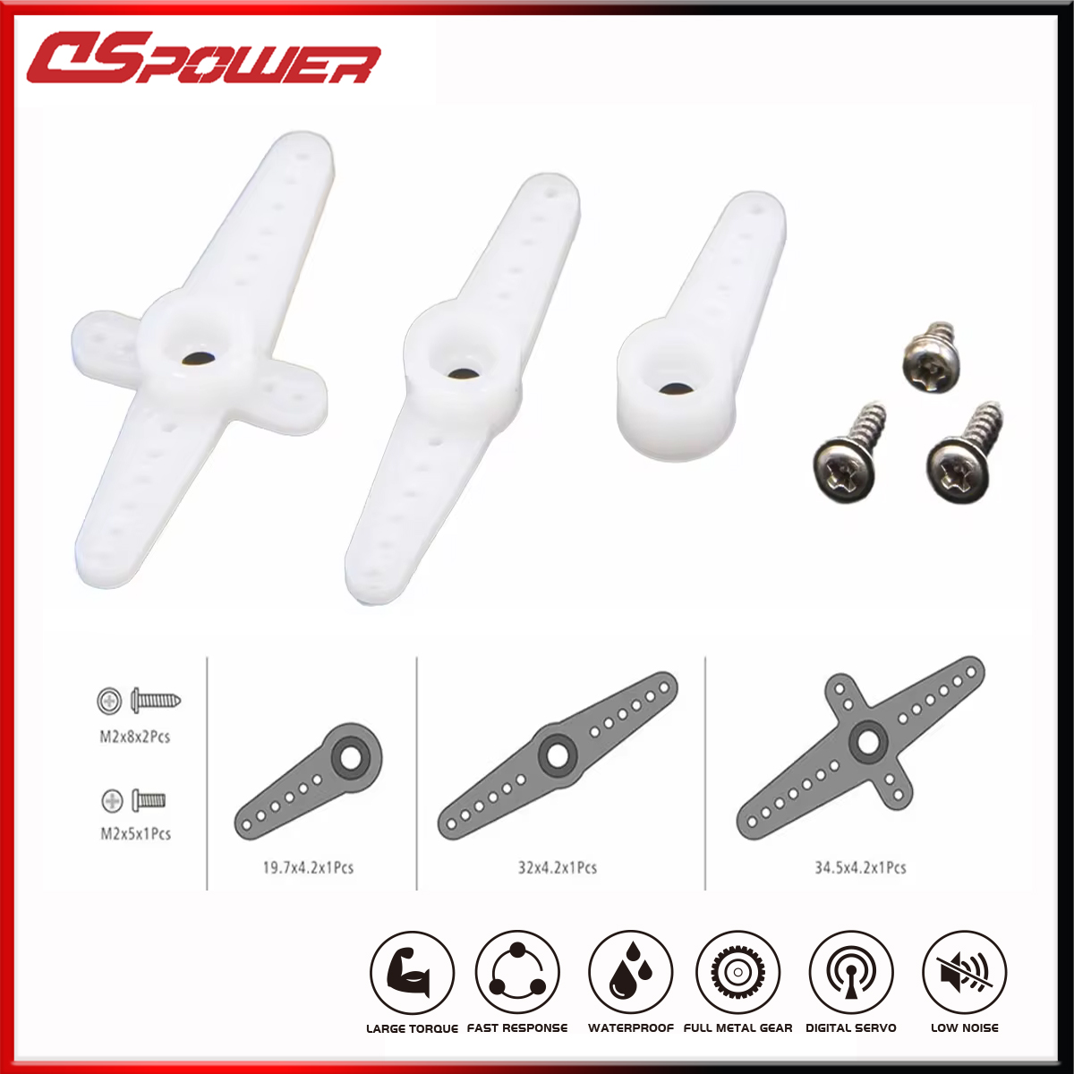DSpower 25T 28T RC Servo Arm D - Drone Kit Beginner 评论和价格
