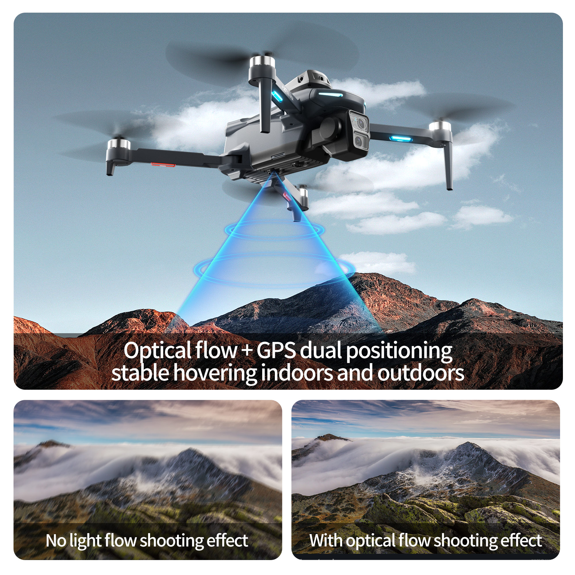 XT606 Foldable Drone 4K Dual C - Drone Kit Long Range 评论和价格