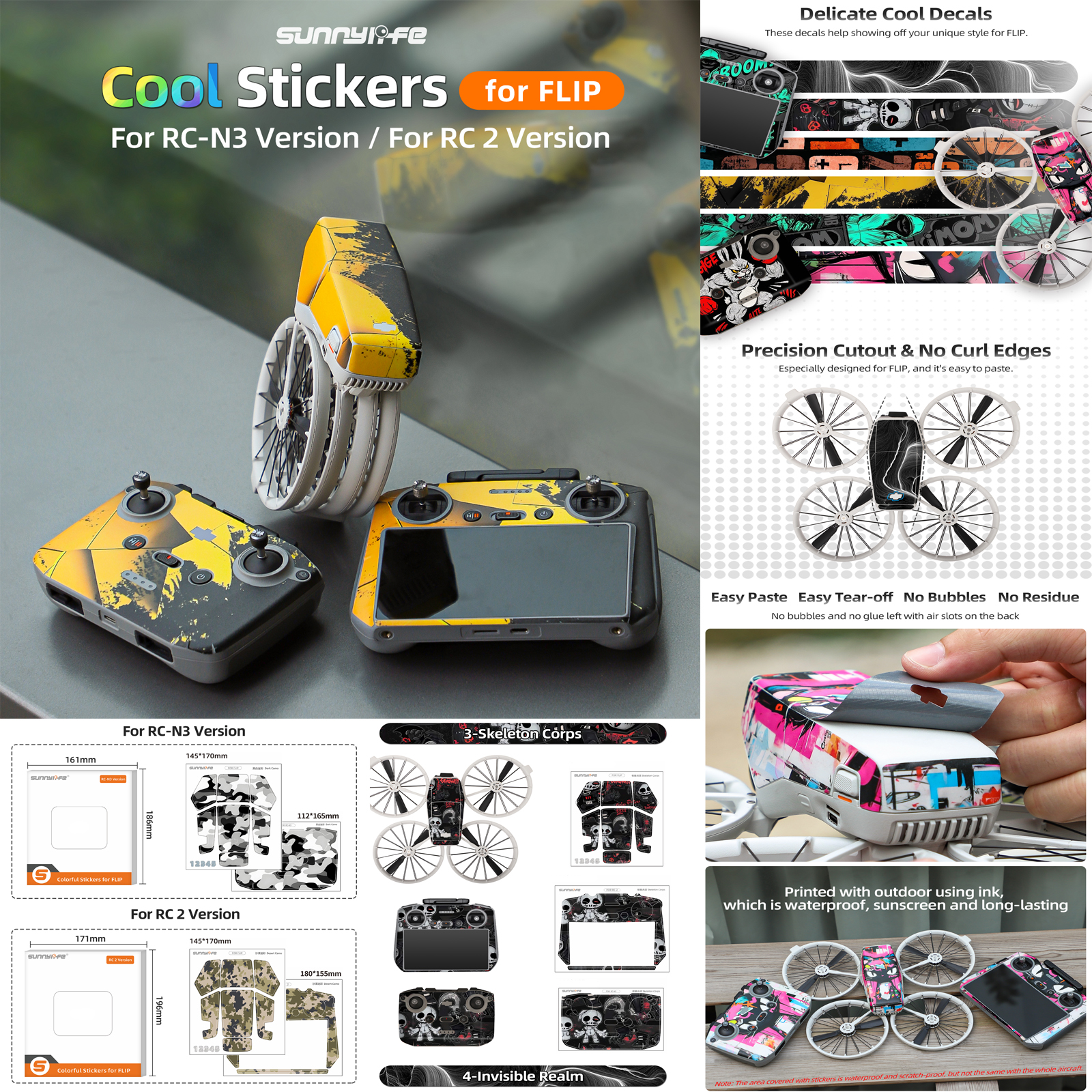 Sunnylife Sticker Kit for DJI  - Drone Kit Waterproof 评论和价格
