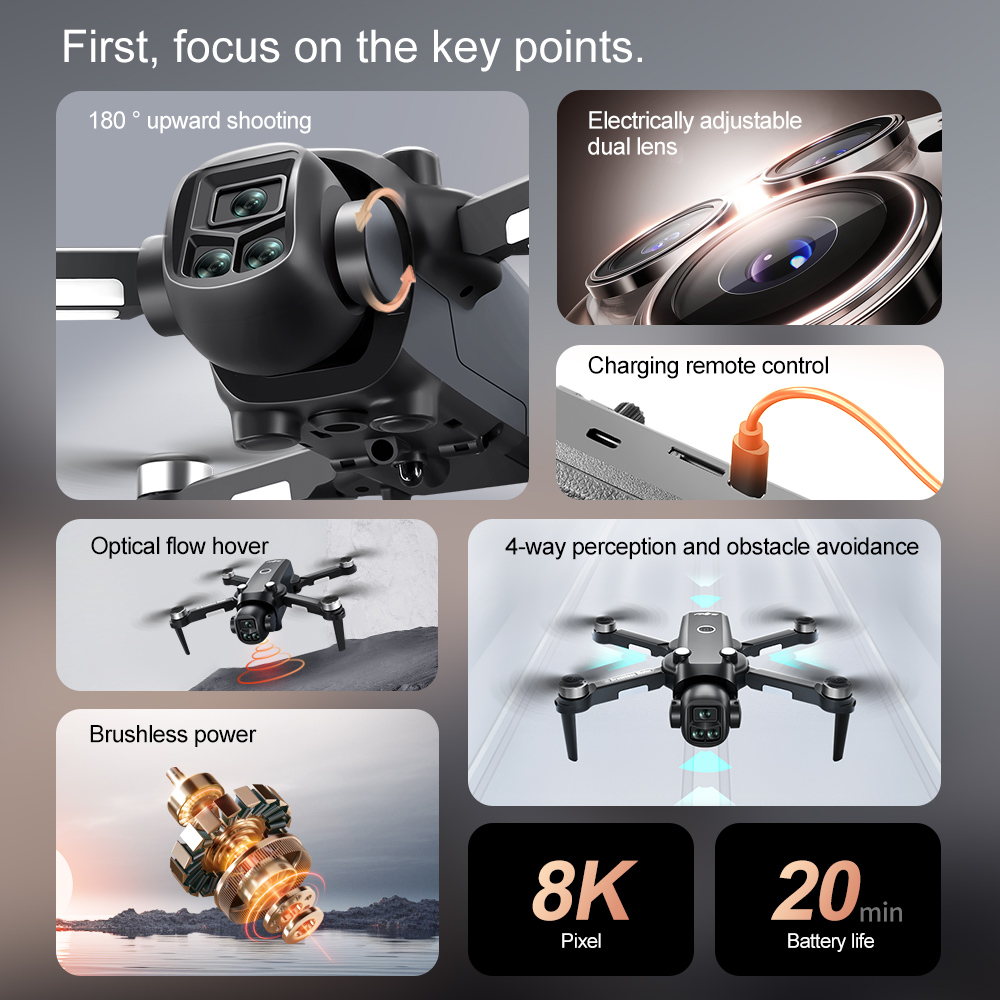Lenovo V156 MAX 4K 8K Drone 5G - Drone Kit Long Range 评论和价格