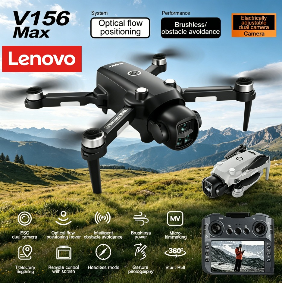 Lenovo V156 MAX 4K 8K Drone 5G - Drone Kit Long Range 评论和价格