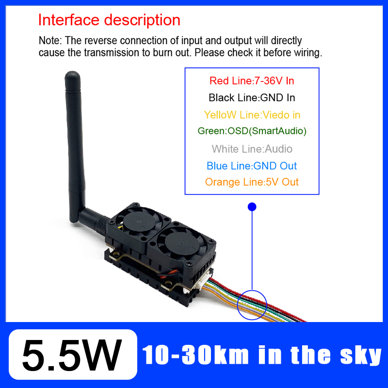 Long Range 5.8GHz 5.5W Video T - Drone Kit Long Range 评论和价格