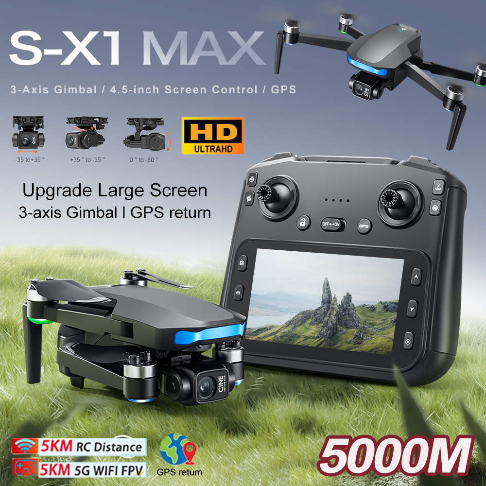 New S-X1 MAX Drone GPS 8K Prof - Drone Kit Professional 评论和价格