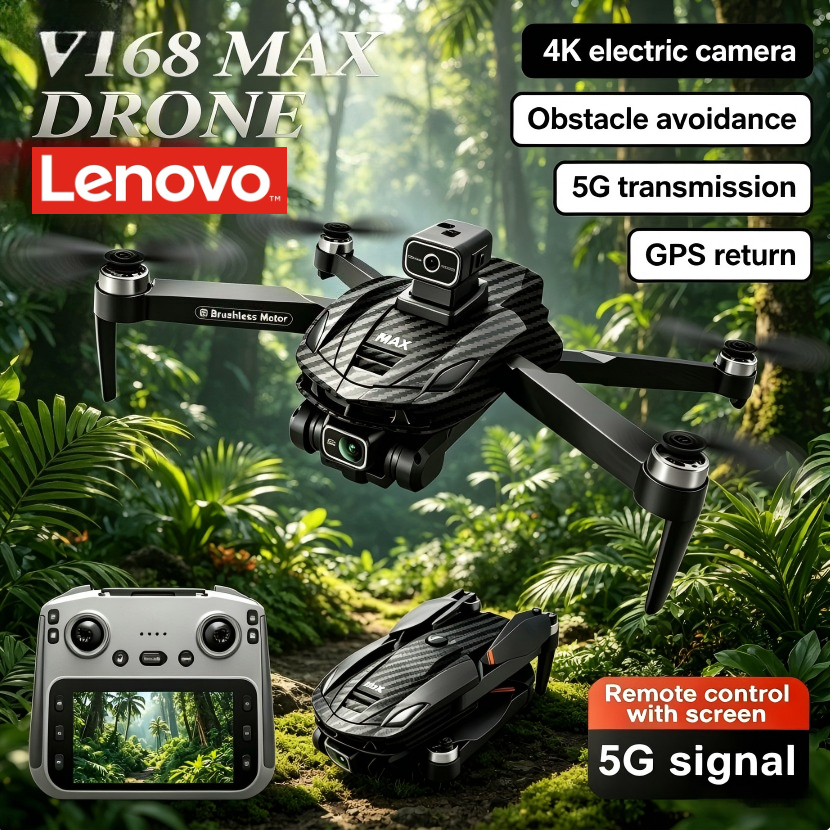 Lenovo V168 MAX 8K HD Drone 5G - Drone Kit Long Range 评论和价格
