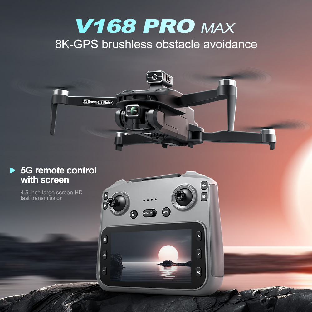 Lenovo V168 MAX 8K HD Drone 5G - Drone Kit Long Range 评论和价格